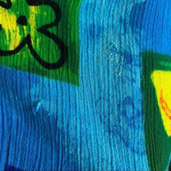 BOP Vintage Art to Wear Tropical Scene Women in Action Art Vibrant Artsy 1X - Picture 15 of 15